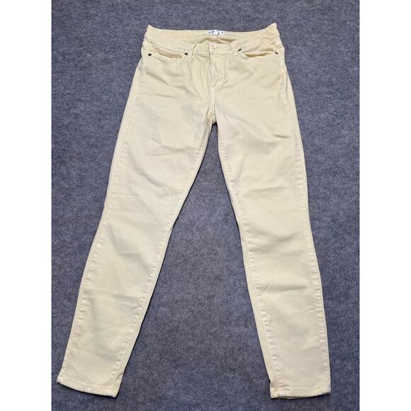 Paige Denim Co Womens Jeans Size 30 Pale Yellow Verdugo Ankle Denim - Picture 1 of 7